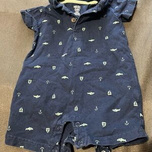 Carter's Navy Baby Romper